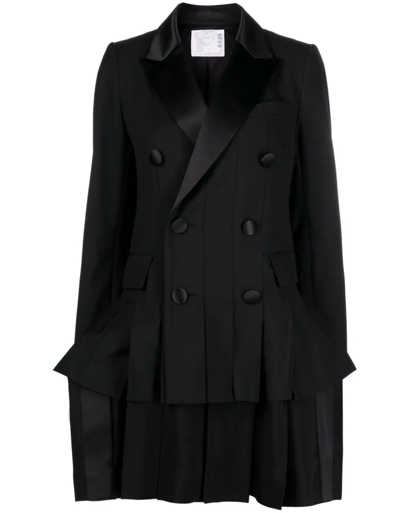 Sacai Blazer im Oversized-Look Schwarz