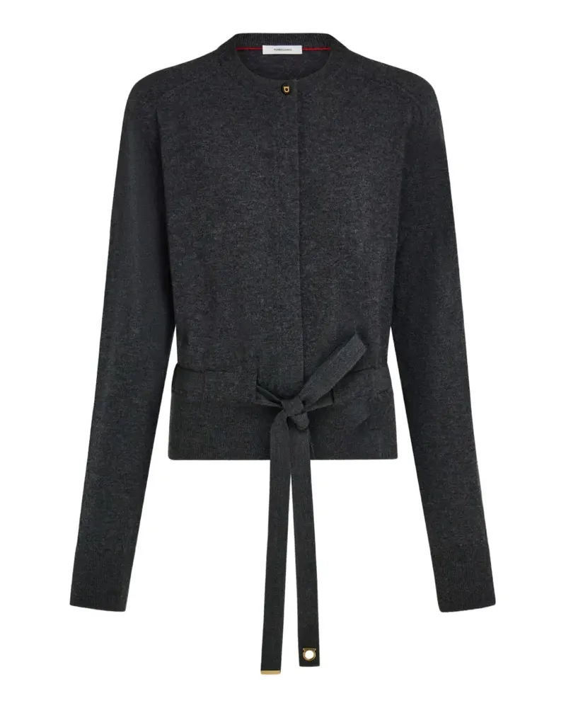 Ferragamo Cardigan mit Schleifendetail - Grau Grau