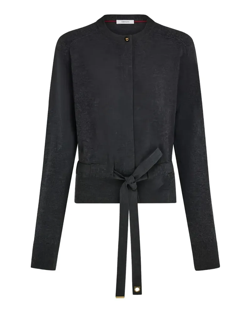 Ferragamo Cardigan mit Schleifendetail - Grau Grau