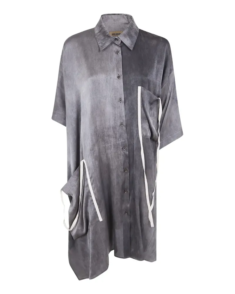 Uma Wang asymmetric tape-detail shirt - Grau Grau