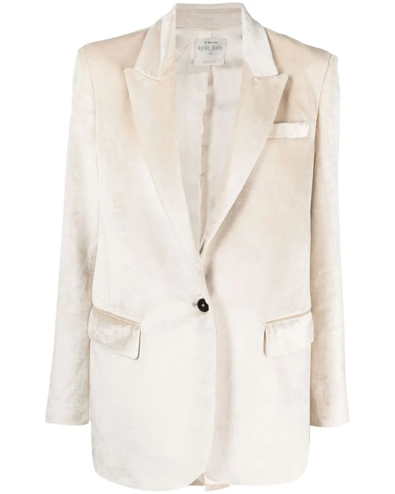 forte_forte Blazer aus Samt Nude