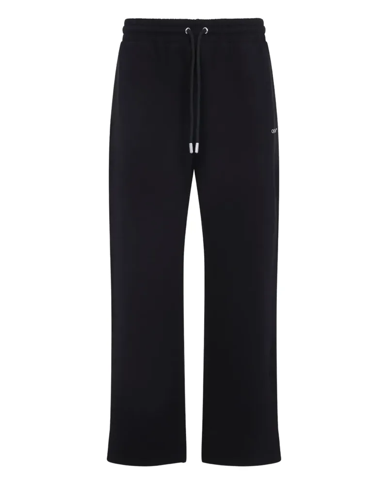 OFF-WHITE Hose mit Logo-Stickerei - Schwarz Schwarz