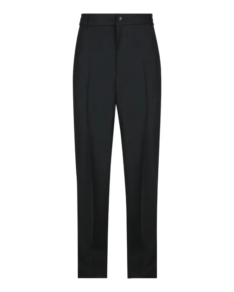 Moncler drawstring virgin-wool trousers - Schwarz Schwarz