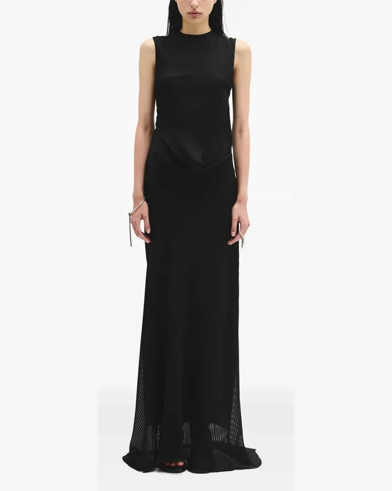 Ann Demeulemeester Asymmetrisches Leah Kleid - Schwarz Schwarz