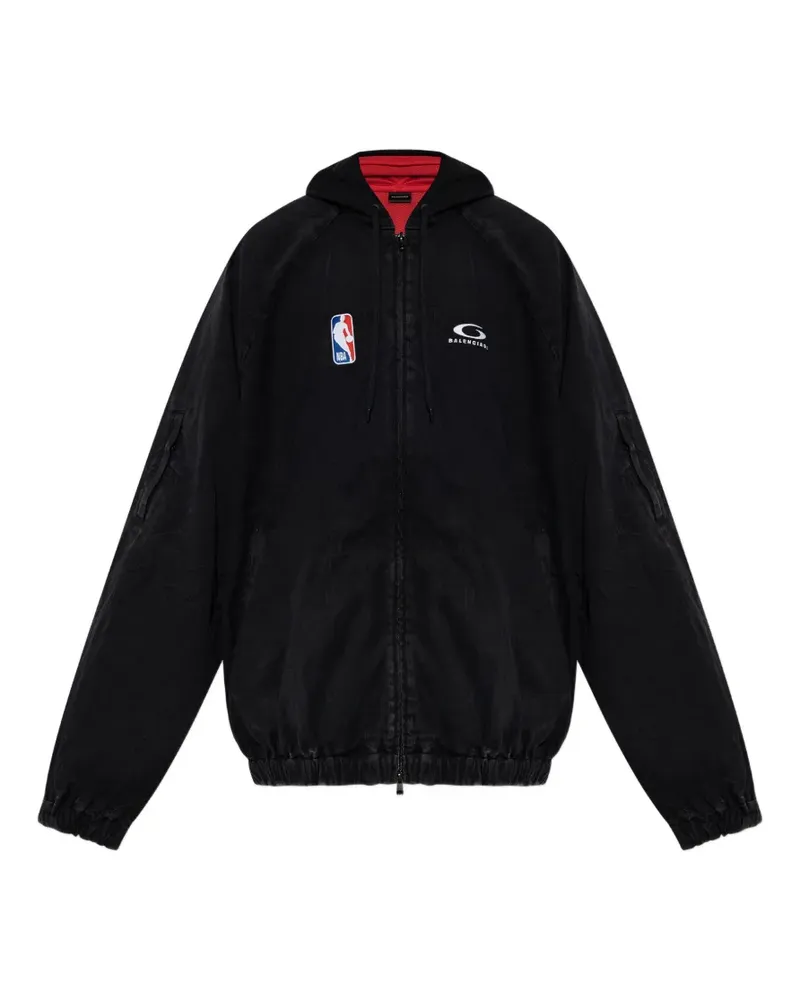 Balenciaga x NBA Kapuzenjacke - Schwarz Schwarz