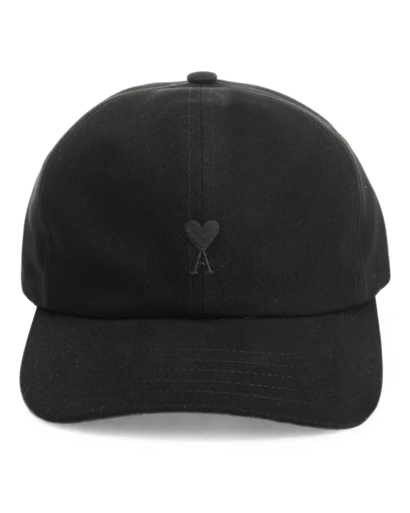 AMI Paris Ami de Coeur-embroidered baseball cap - Schwarz Schwarz