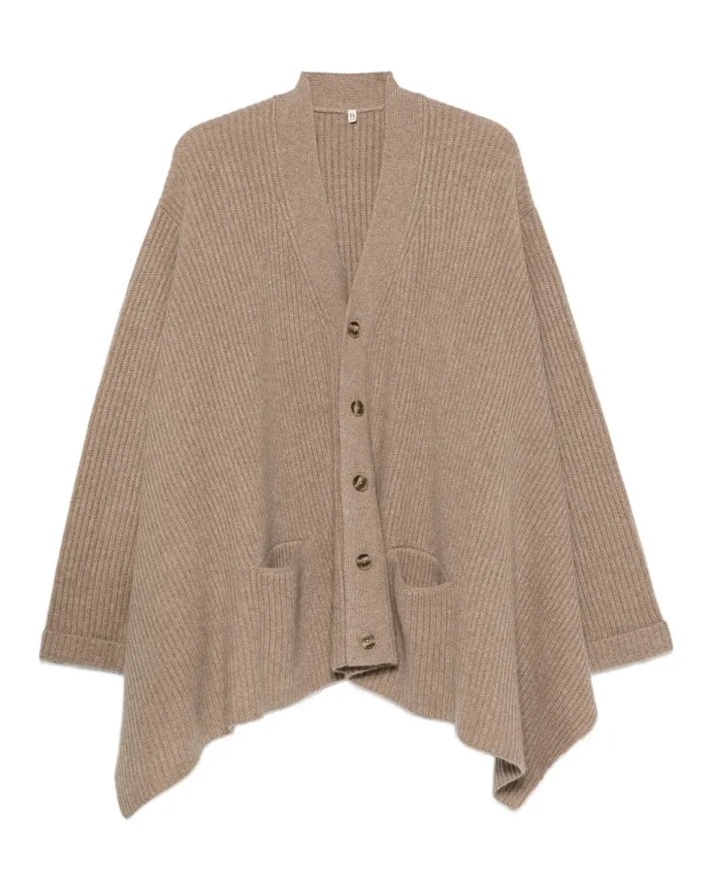R13 Gerippter Cardigan - Braun Braun