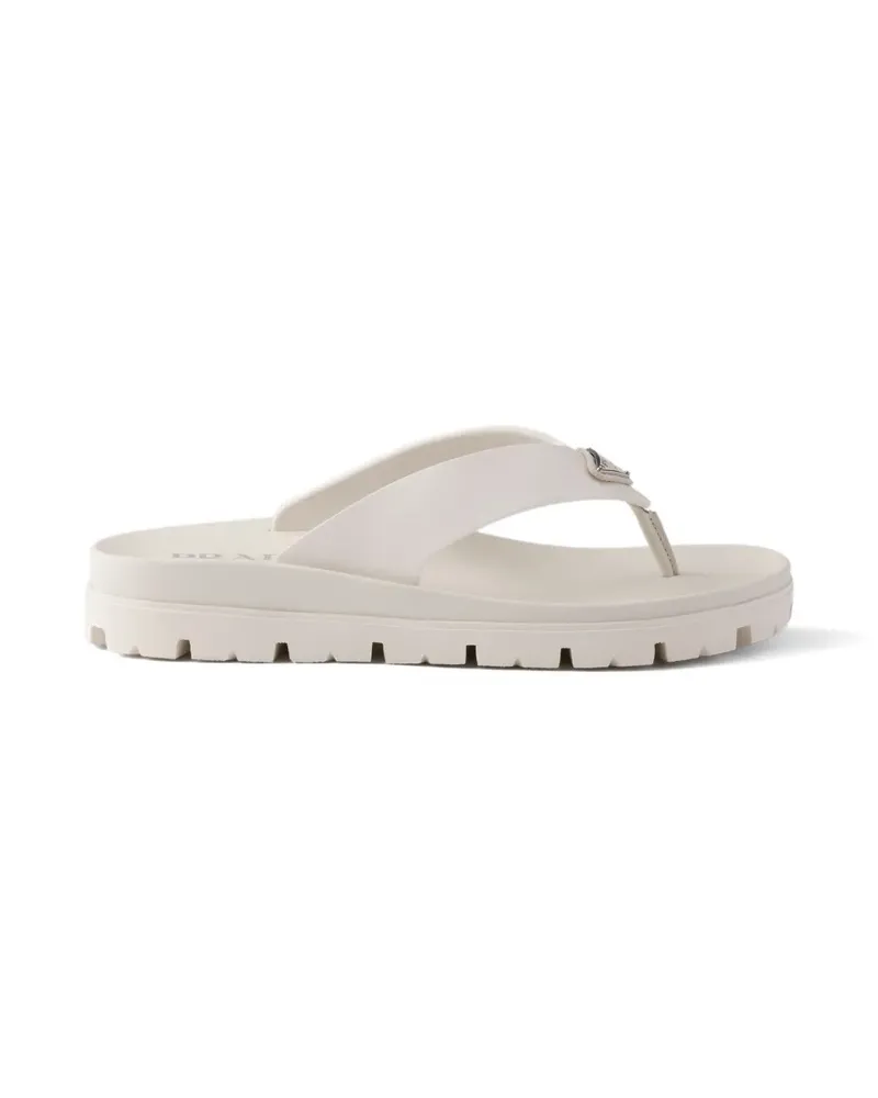 Prada rubber thong sandals - Weiß Weiß