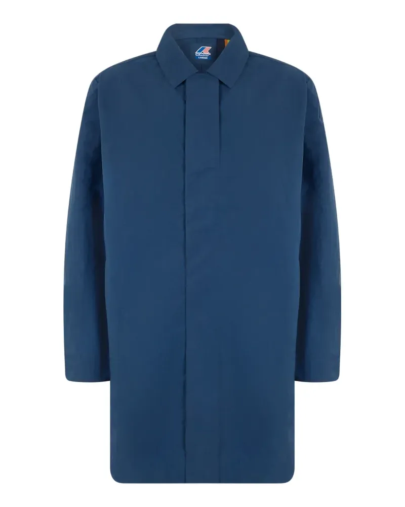 K-Way concealed-fastening coat - Blau Blau