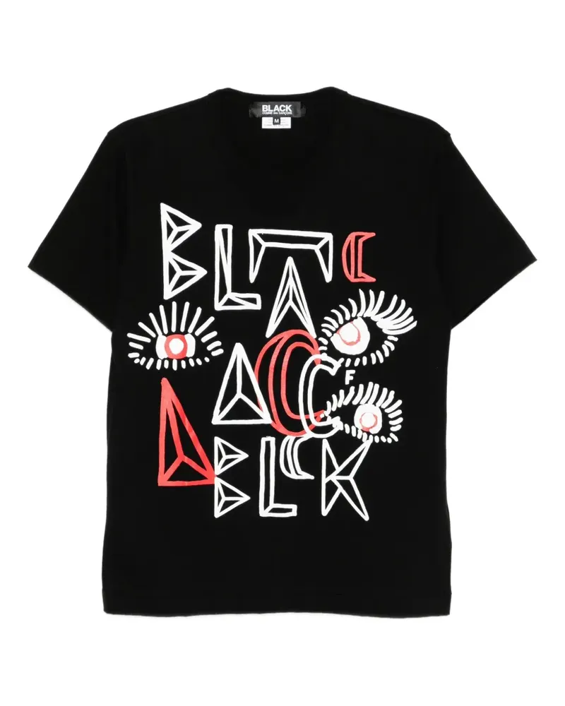 Comme des Garçons T-Shirt mit grafischem Print - Schwarz Schwarz