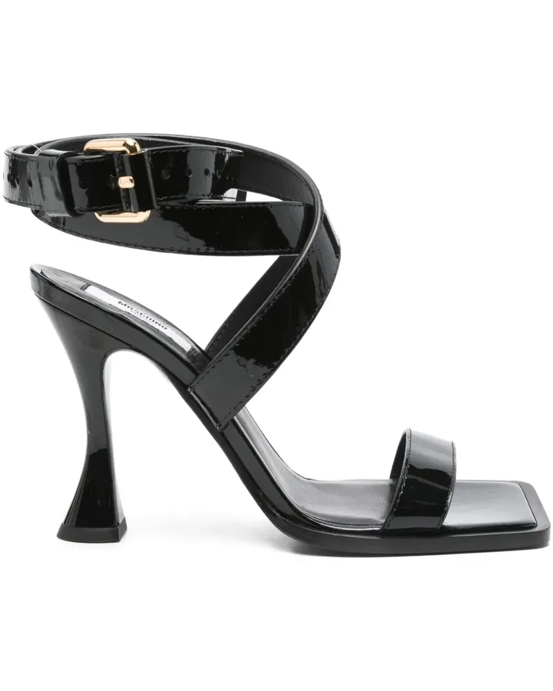 Moschino Sandalen mit Knöchelriemen 90mm - Schwarz Schwarz