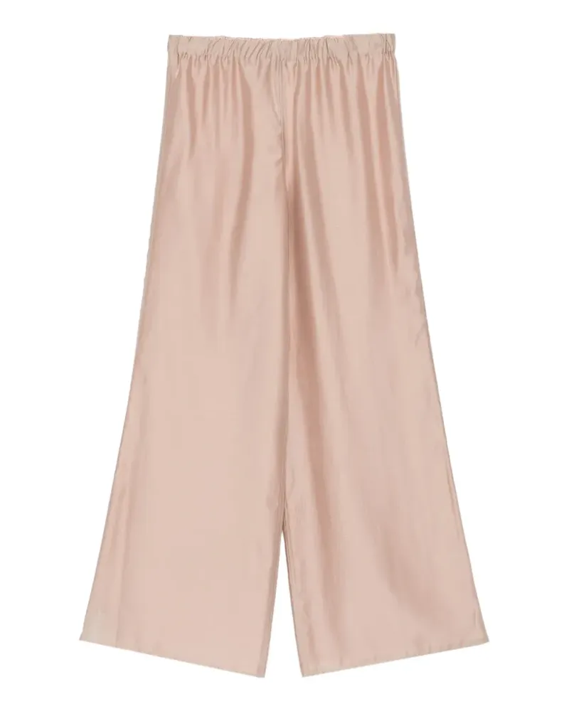 Seventy elasticated-waistband wide-leg trousers - Nude Nude