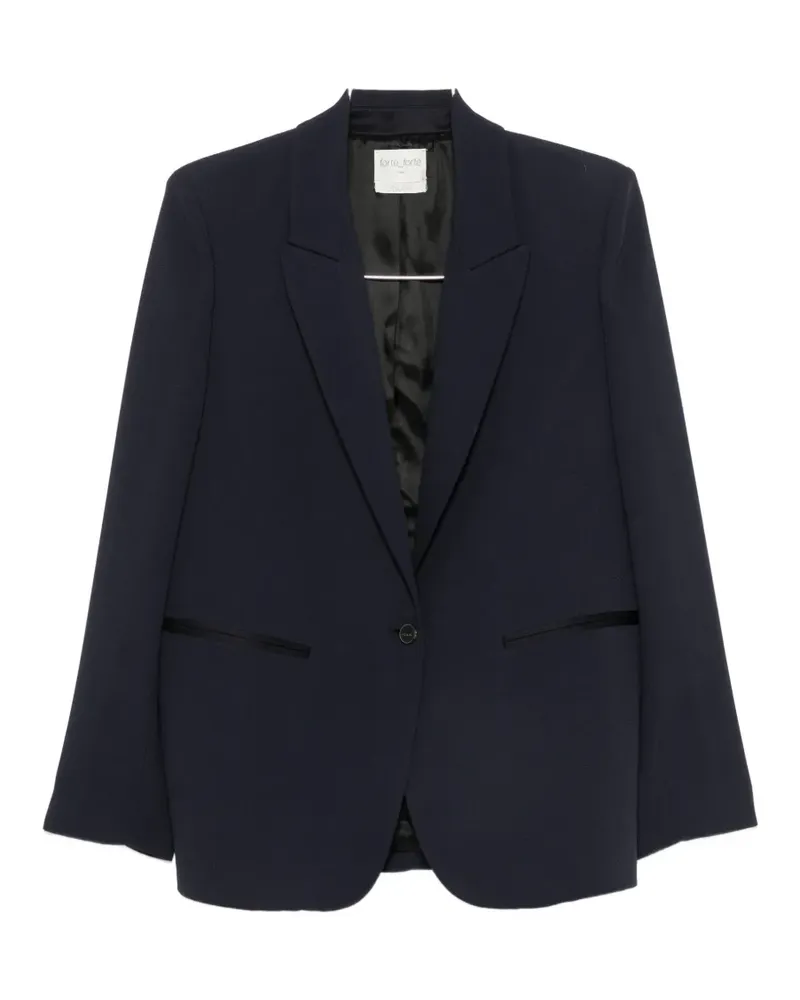 forte_forte single-breasted jacket - Blau Blau