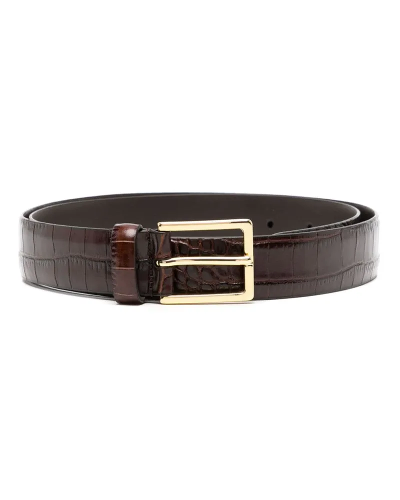 Anderson's Gürtel aus Leder - Braun Braun