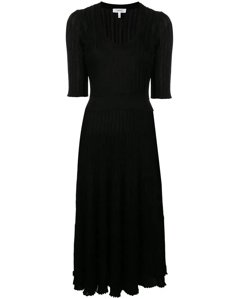 Barbara Casasola Strickkleid mit U-Ausschnitt - Schwarz Schwarz