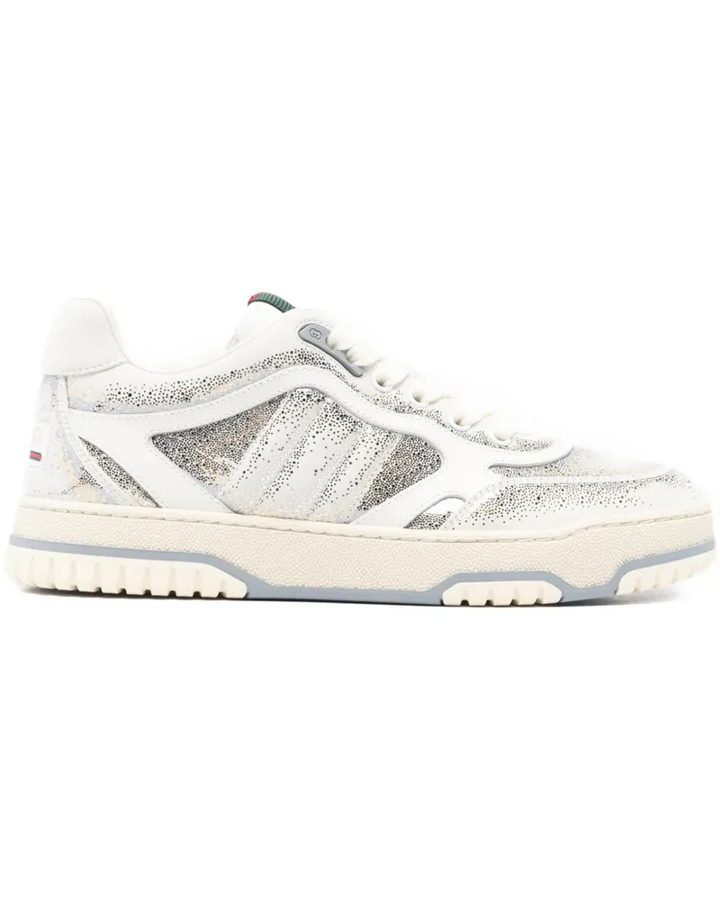 Gucci Sneakers mit Glitter-Streifen - Weiß Weiß