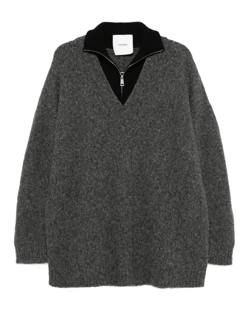 Nanushka Pullover mit Reißverschluss - Grau Grau
