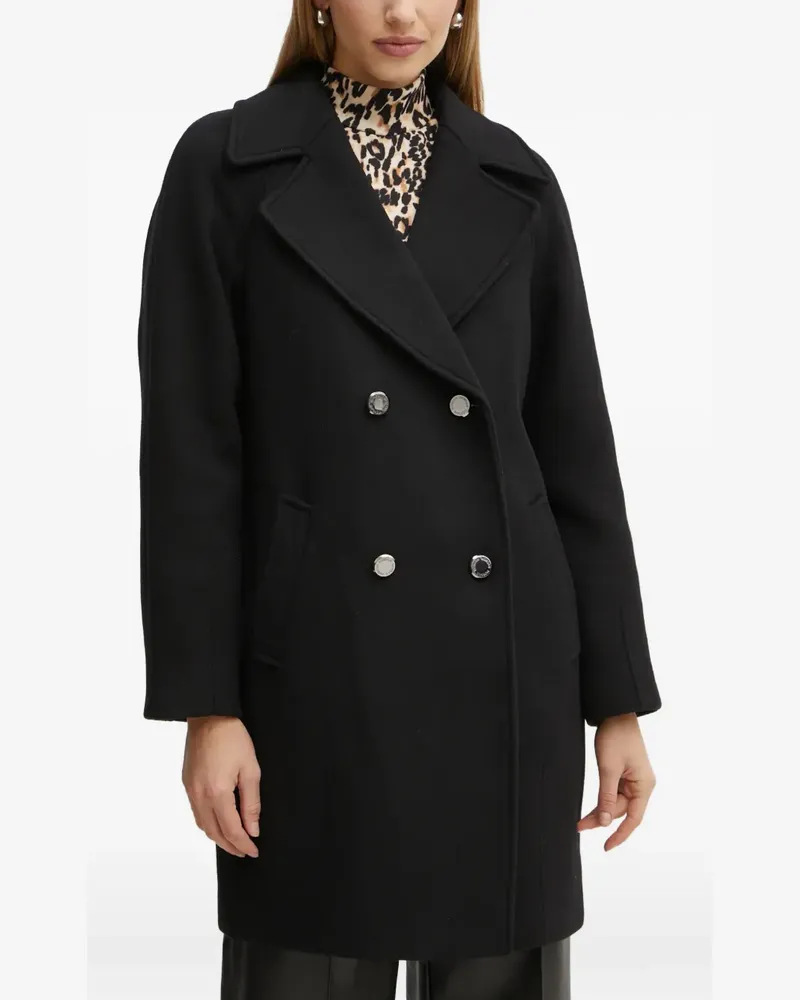 Morgan button coat - Schwarz Schwarz