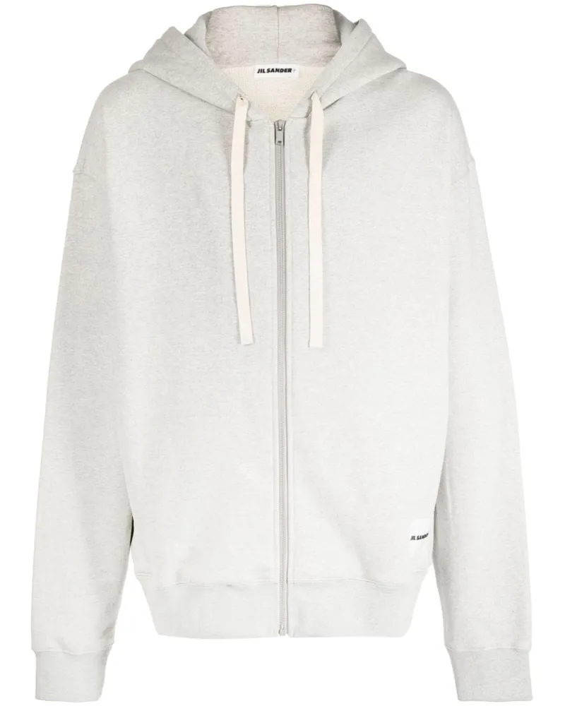 Jil Sander Cardigan mit Logo-Patch - Grau Grau