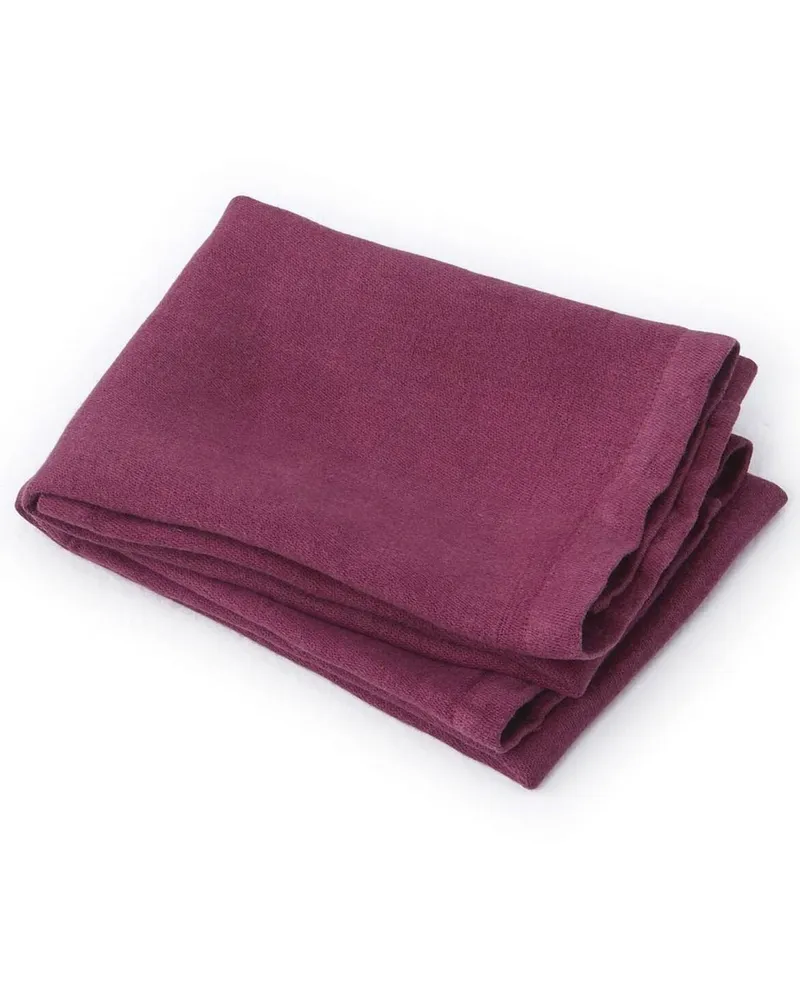 Handtuch aus Leinen - Rot