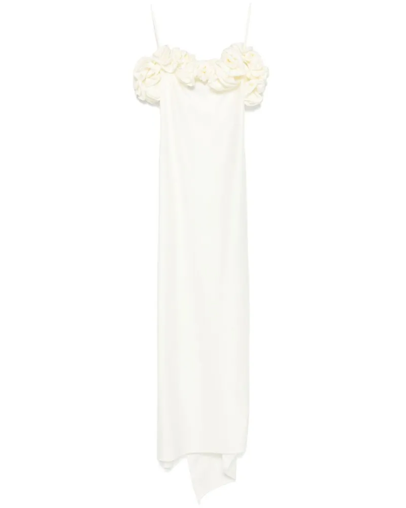 COPERNI Maxikleid mit Rüschen - Weiß Weiß