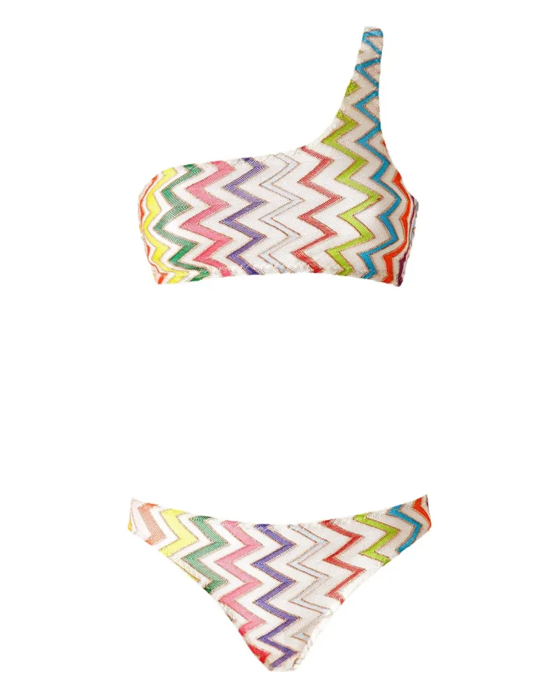 Missoni Bikini mit Zickzackmuster - Weiß Weiß