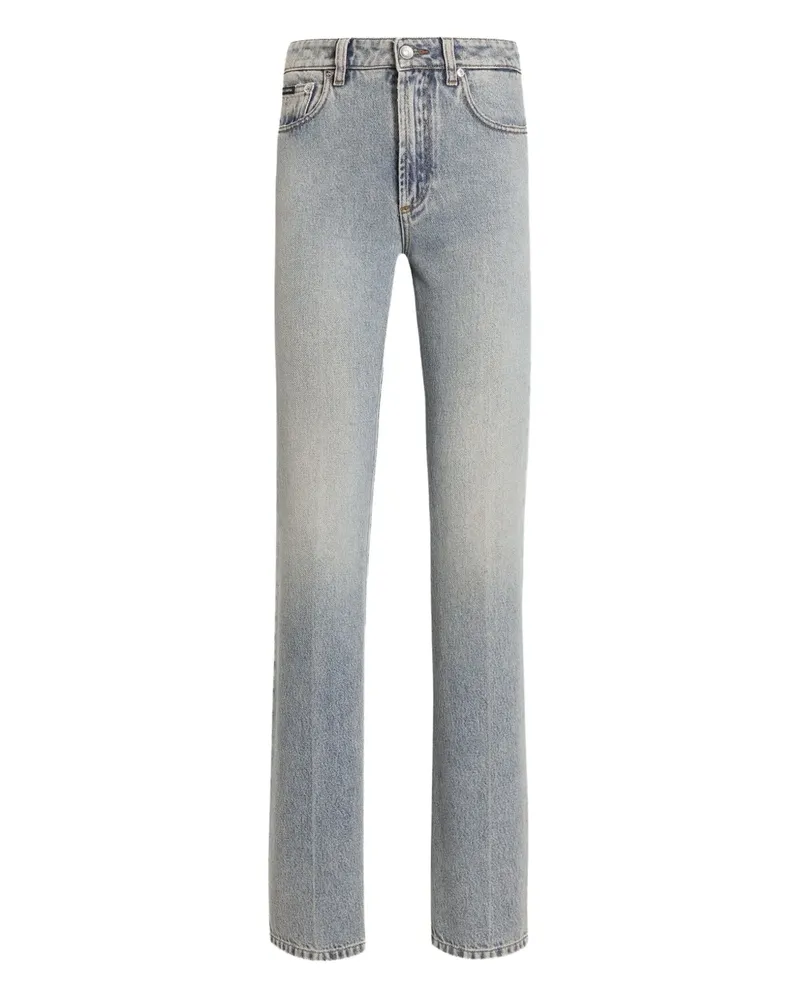 Dolce & Gabbana Jeans mit Logo-Schild - Blau Blau