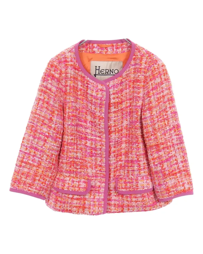 Herno 2010s Tweed-Jacke - Rosa Rosa