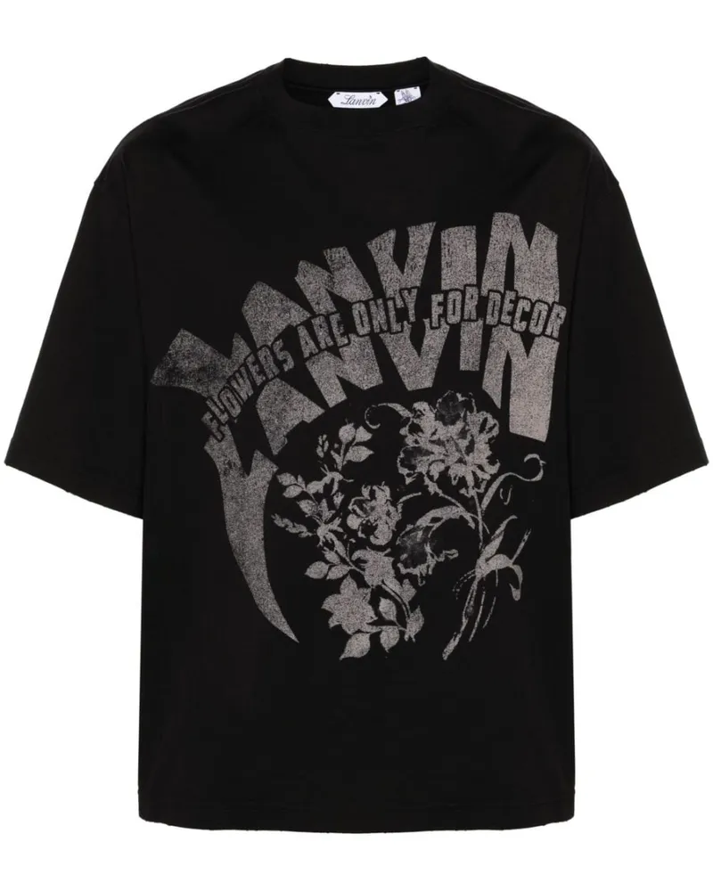 Lanvin x Future T-Shirt mit grafischem Print Schwarz