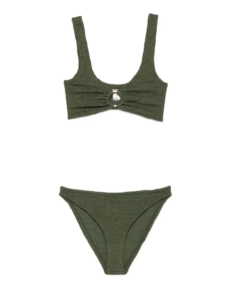 Hunza G Julia Bikini im Metallic-Look - Grün Grün