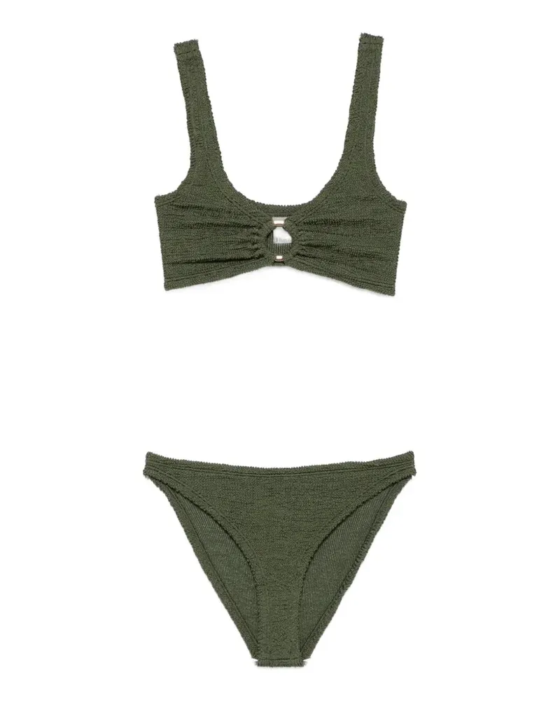 Hunza G Julia metallic crinkle bikini - Grün Grün