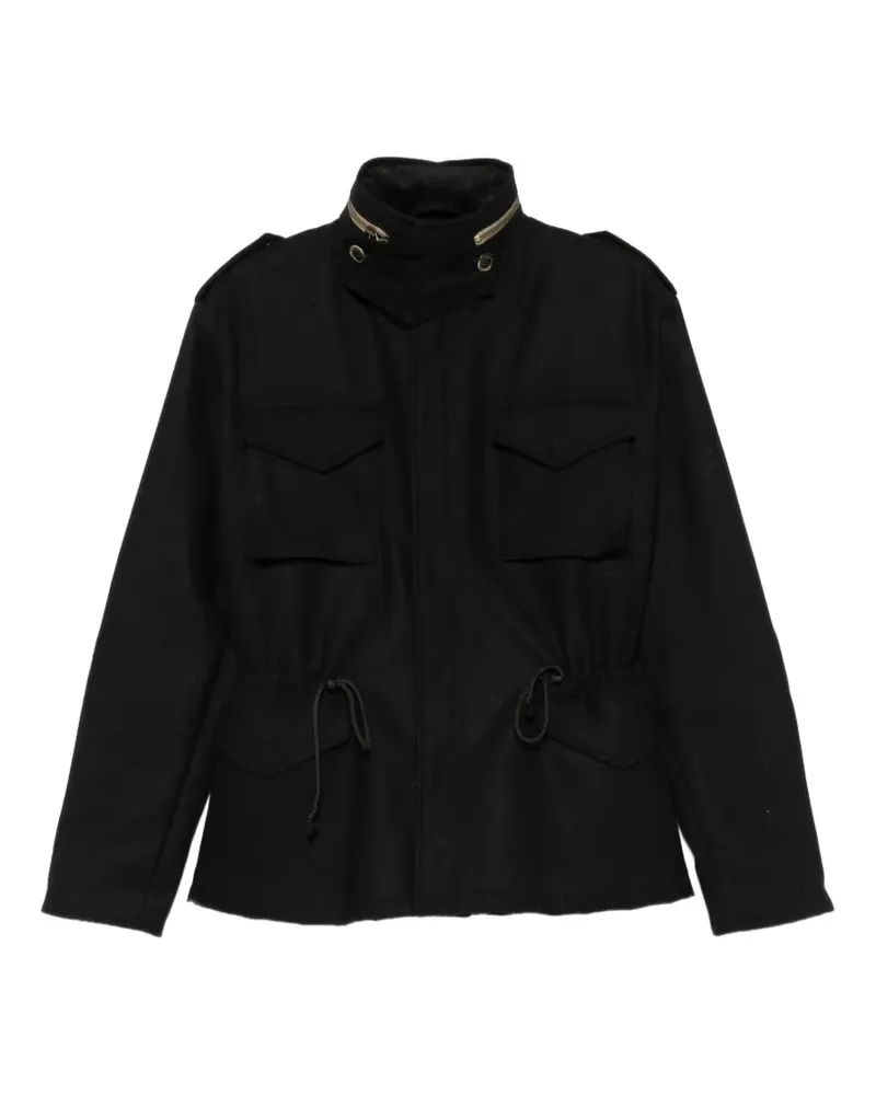 Front Street 8 drawstring jacket - Schwarz Schwarz