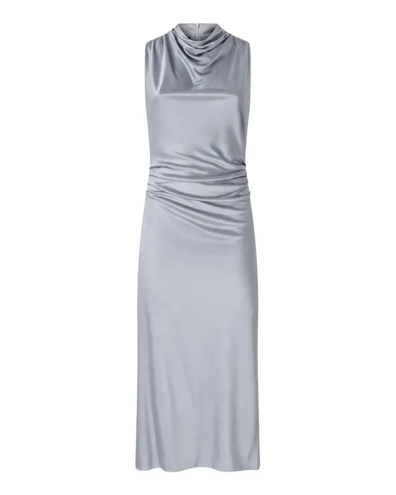 Pinko midi sheath dress with draped neck - Blau Blau