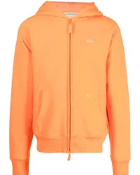 Abc. Kapuzenjacke mit Logo-Print Orange