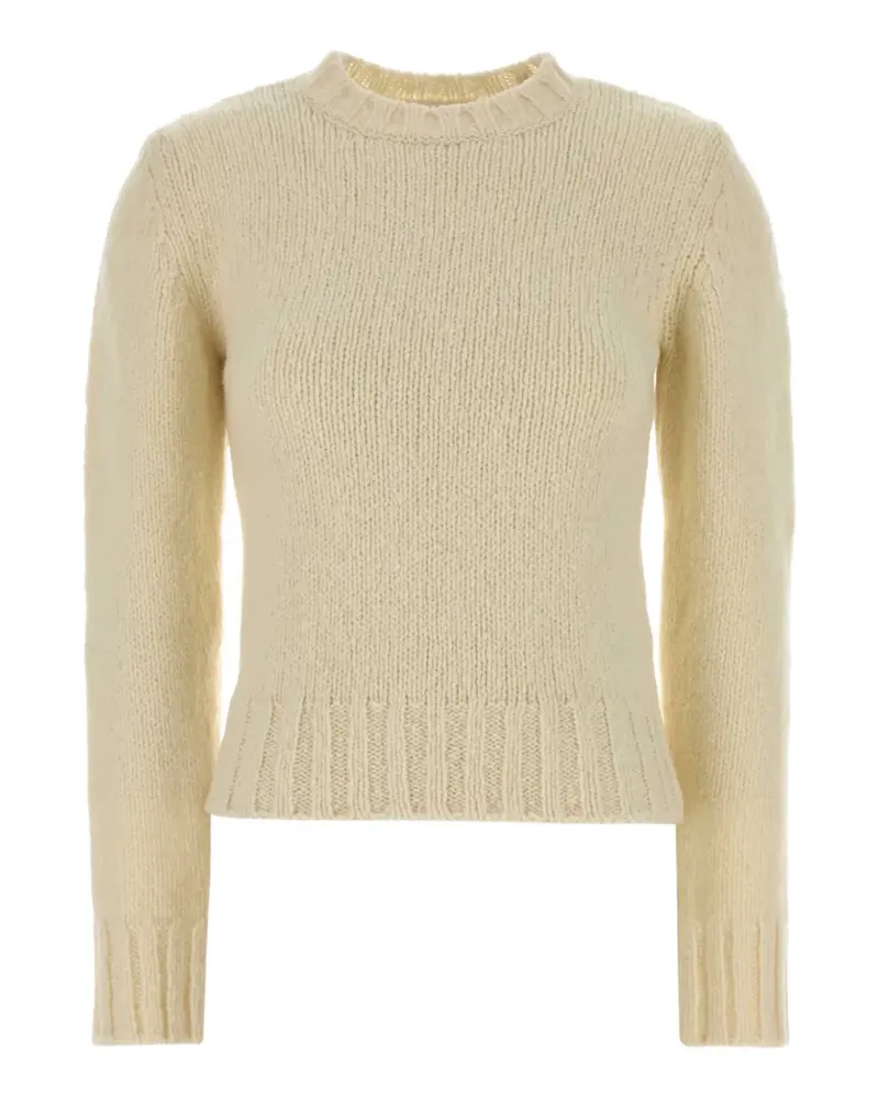 A.P.C. ribbed-hem sweater - Nude Nude
