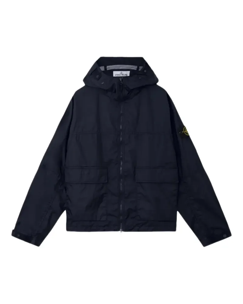 Stone Island hooded pocket jacket - Blau Blau