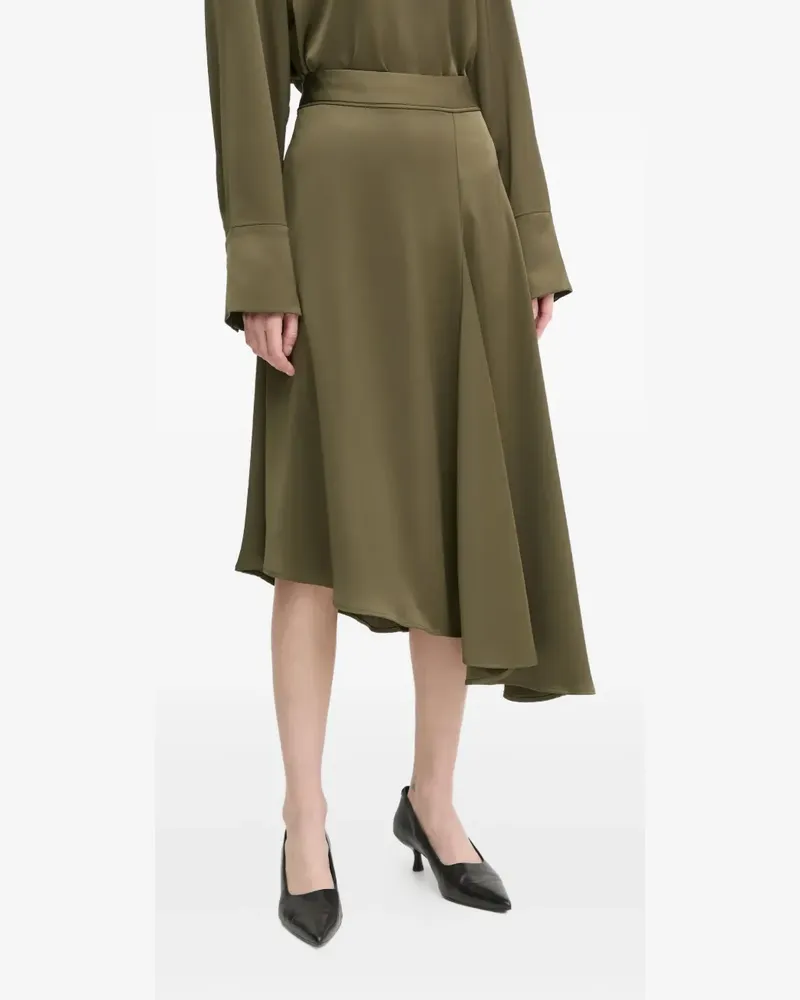 Day Birger et Mikkelsen Asymmetrischer Midirock - Grün Grün