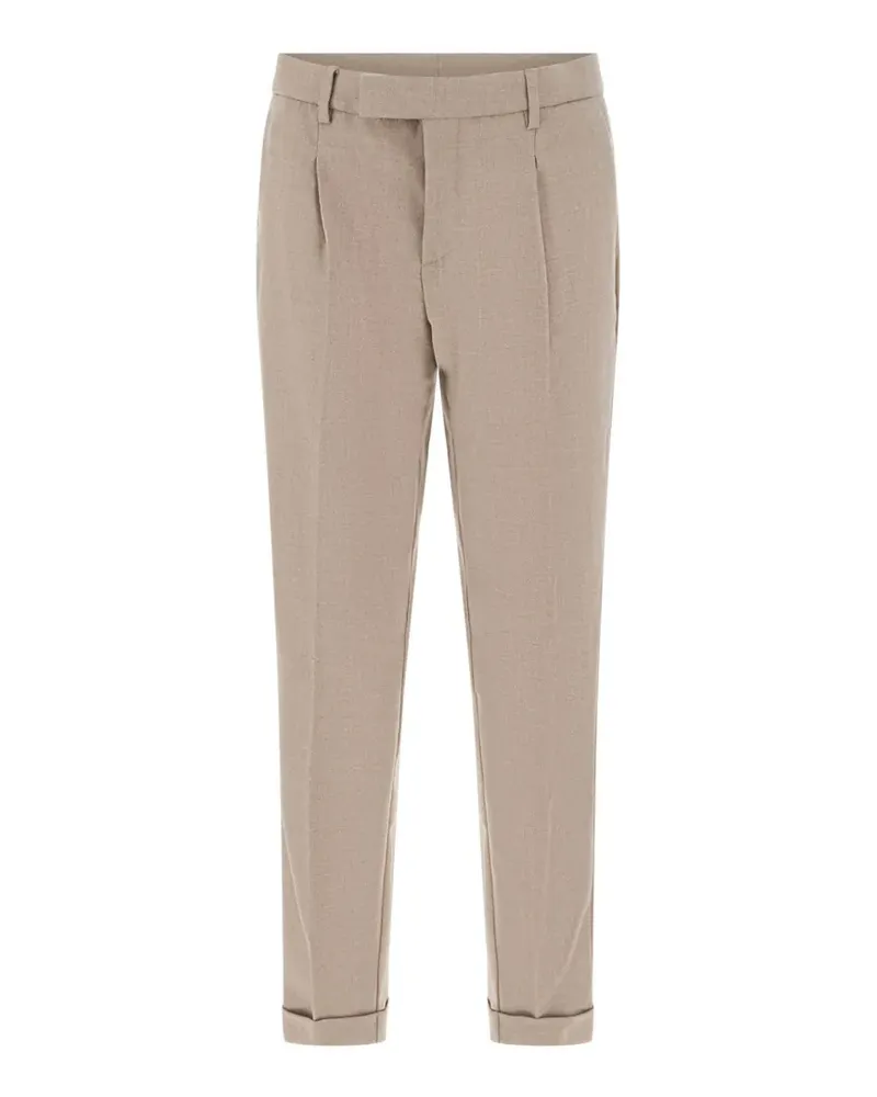 CRUNA Tortona pleated trousers - Nude Nude