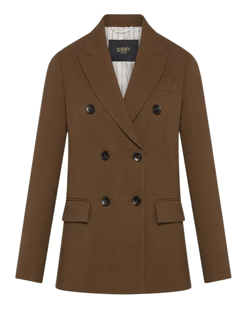 Seventy Doppelreihiger Blazer - Braun Braun