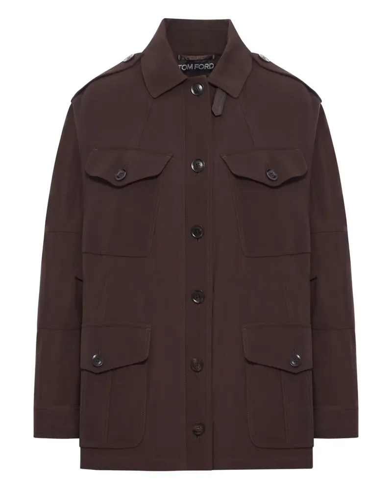 Tom Ford Jacke mit Klappentasche - Braun Braun