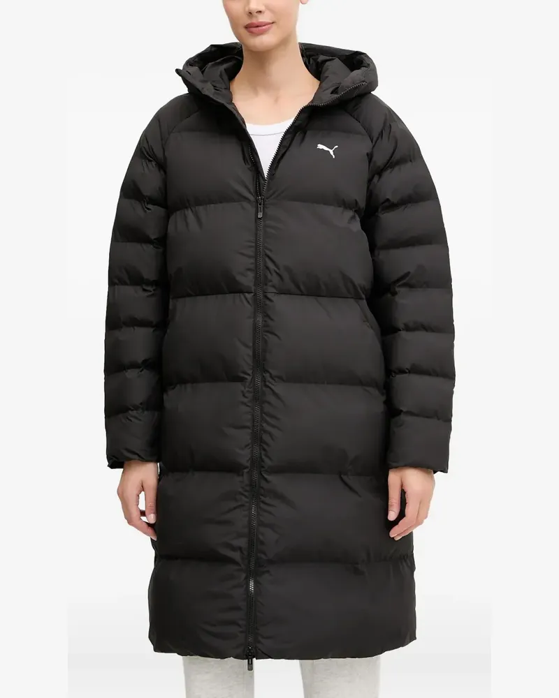 Puma Gefütterte Kapuzenjacke - Schwarz Schwarz