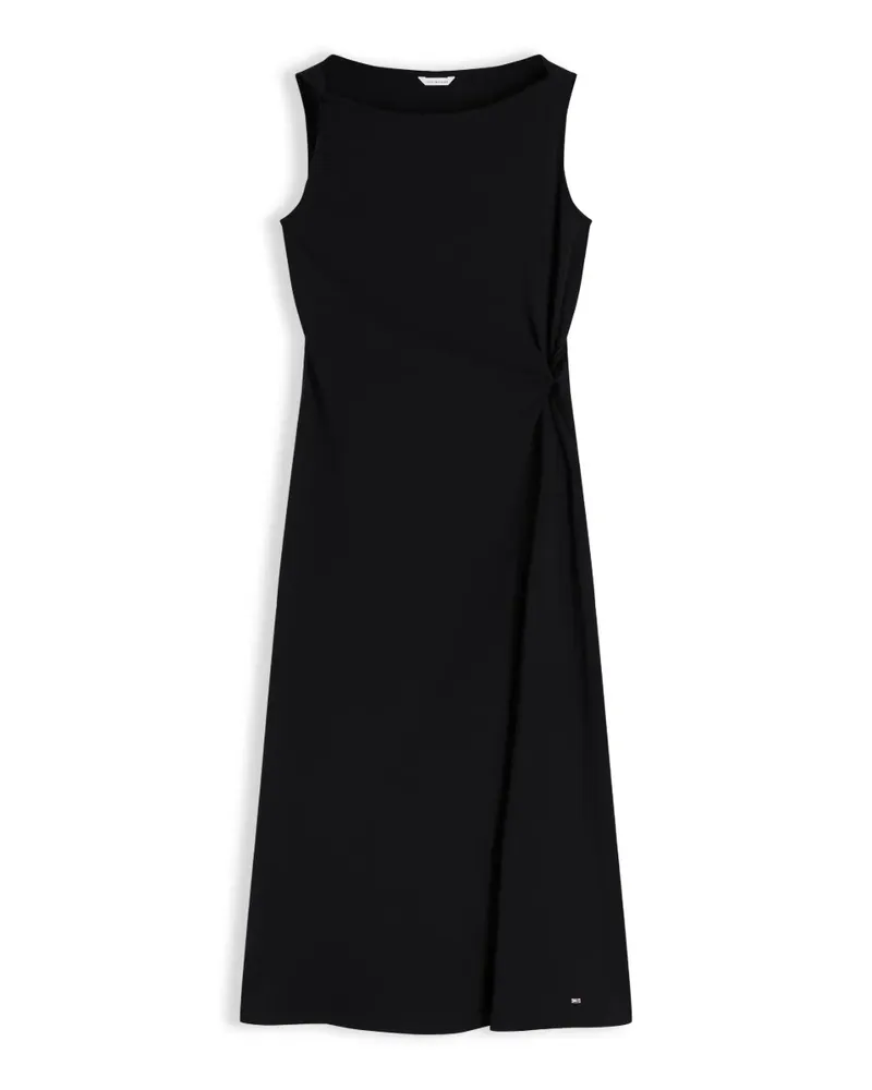 Tommy Hilfiger twist-detail sleeveless midi dress - Schwarz Schwarz