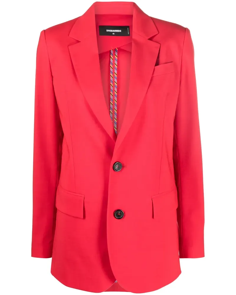 Dsquared2 Blazer mit fallendem Revers - Rot Rot