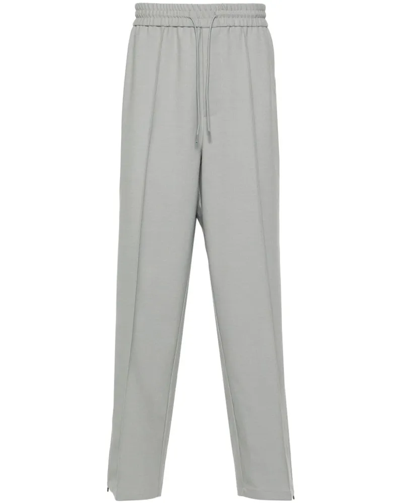 Emporio Armani Gerade Hose mit paspelierter Naht - Grau Grau