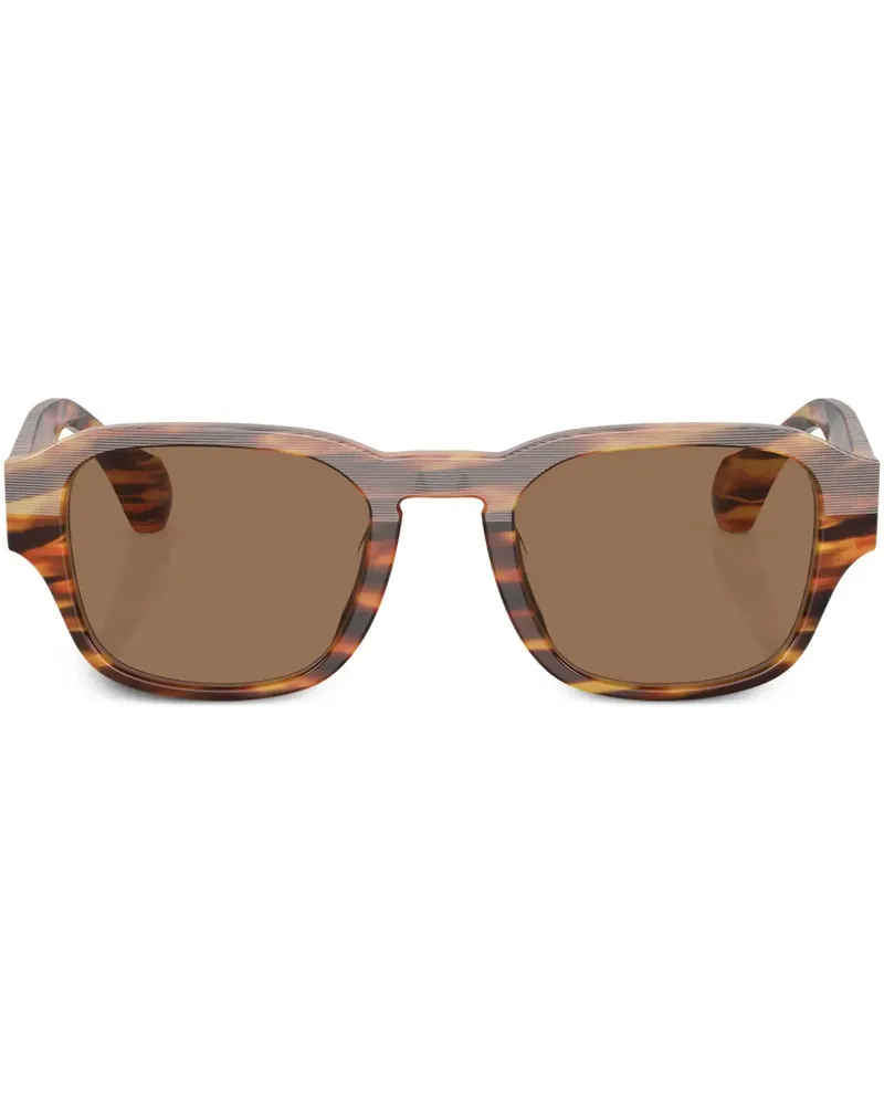 Alain Mikli Sonnenbrille mit eckigem Gestell - Braun Braun