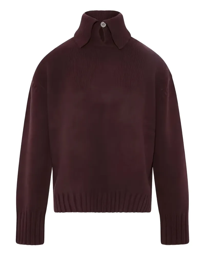Yves Salomon Kaschmirpullover mit Stehkragen - Rot Rot
