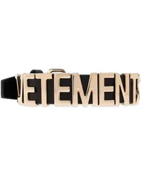 VETEMENTS Choker aus Leder Schwarz