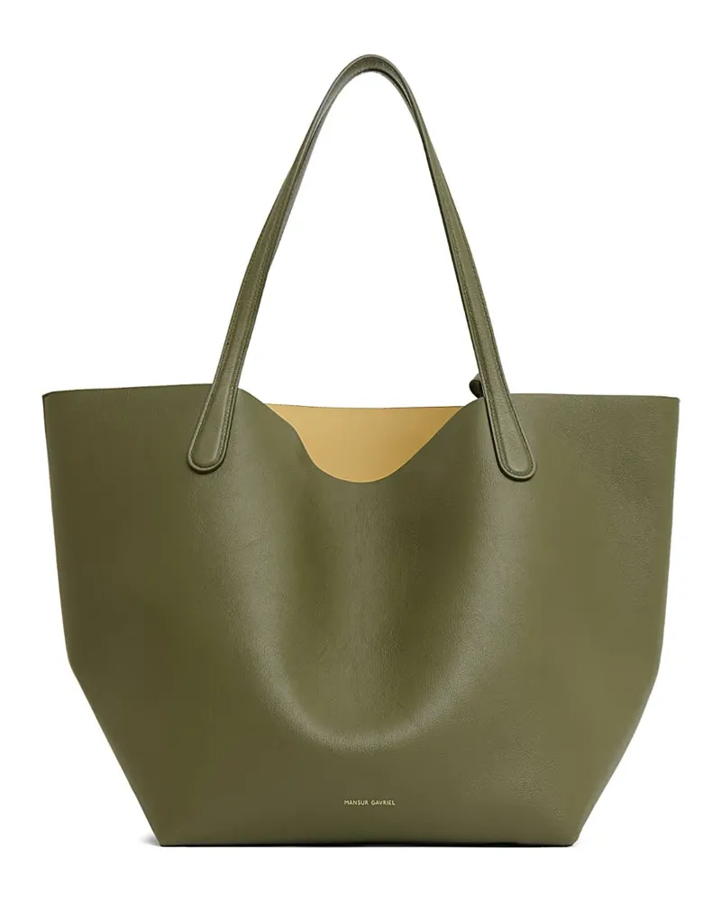 Mansur Gavriel Everyday Shopper aus weichem Leder - Grün Grün