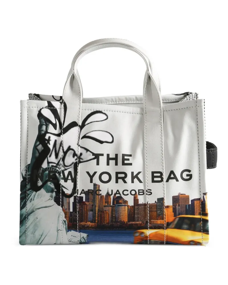 Marc Jacobs graphic print top handle tote bag - Weiß Weiß