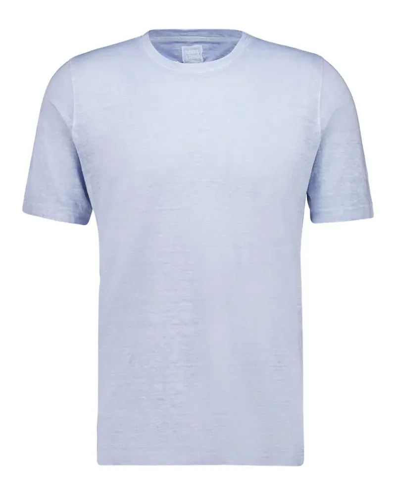 120% Lino short-sleeve T-shirt - Blau Blau